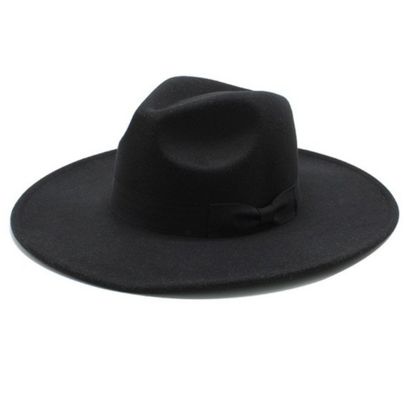 Classic Black Fedora Hat - Picture 1 of 5